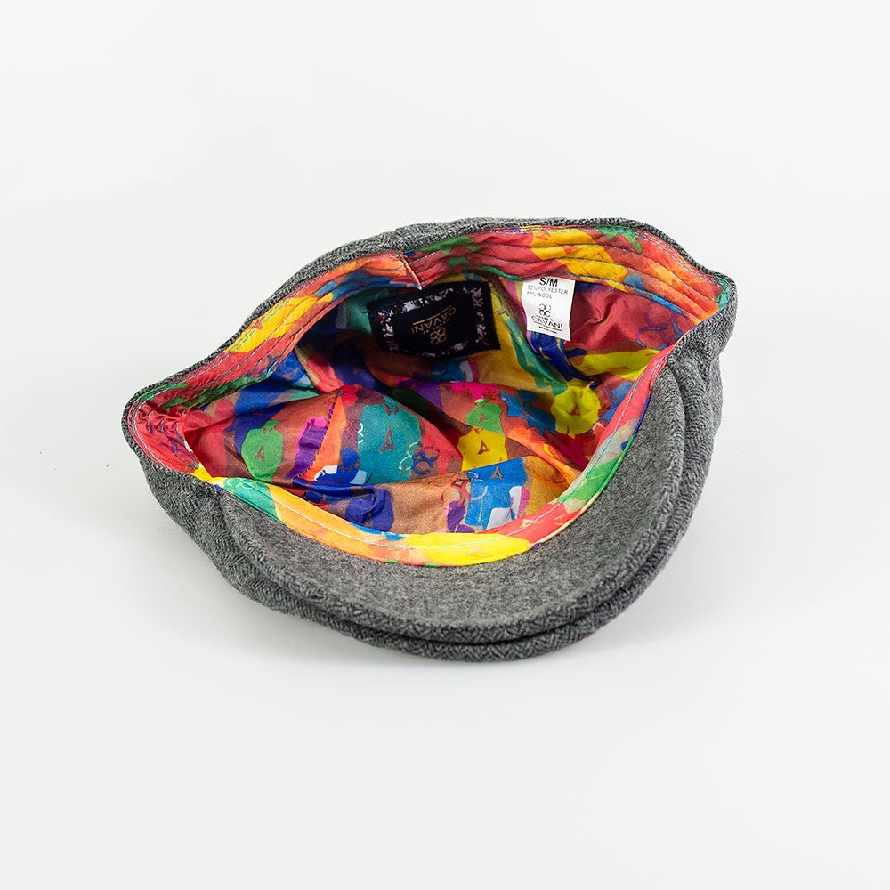 Herren Tweed Vintage Flachkappe - MARTEZ - Grau