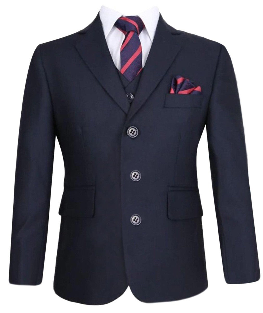 Costume Formel Slim Fit pour Garçons - Sebastian Le Blanc - Bleu Marine