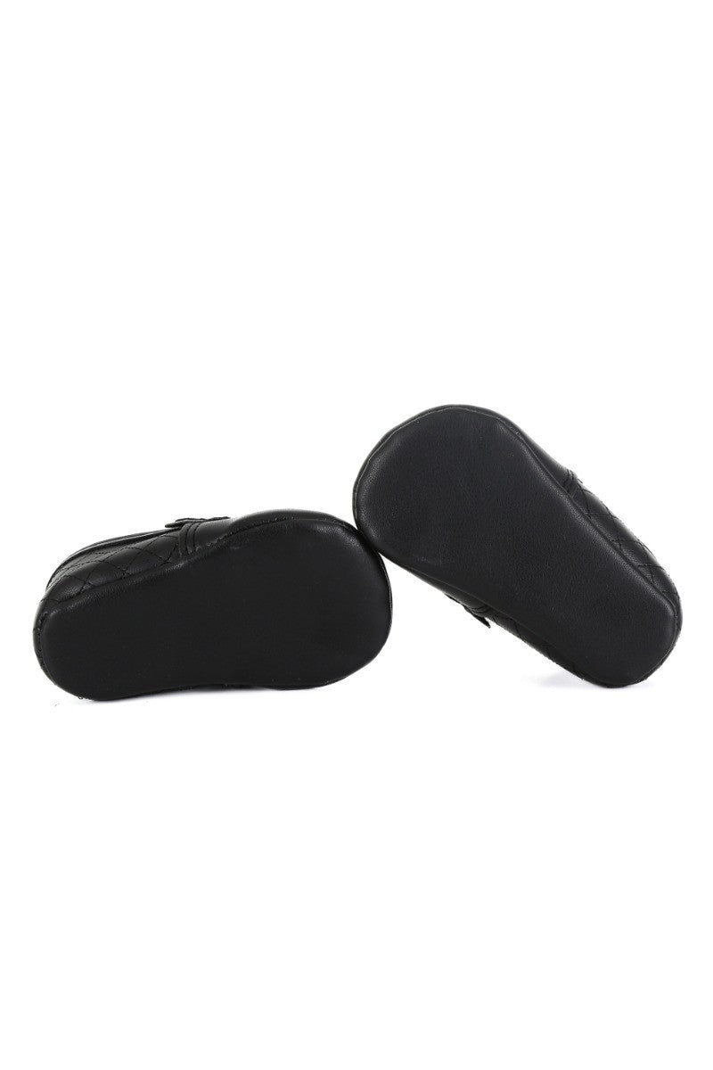 Baby Jungen Slip-On Vorläufer Moccasin - Schwarz