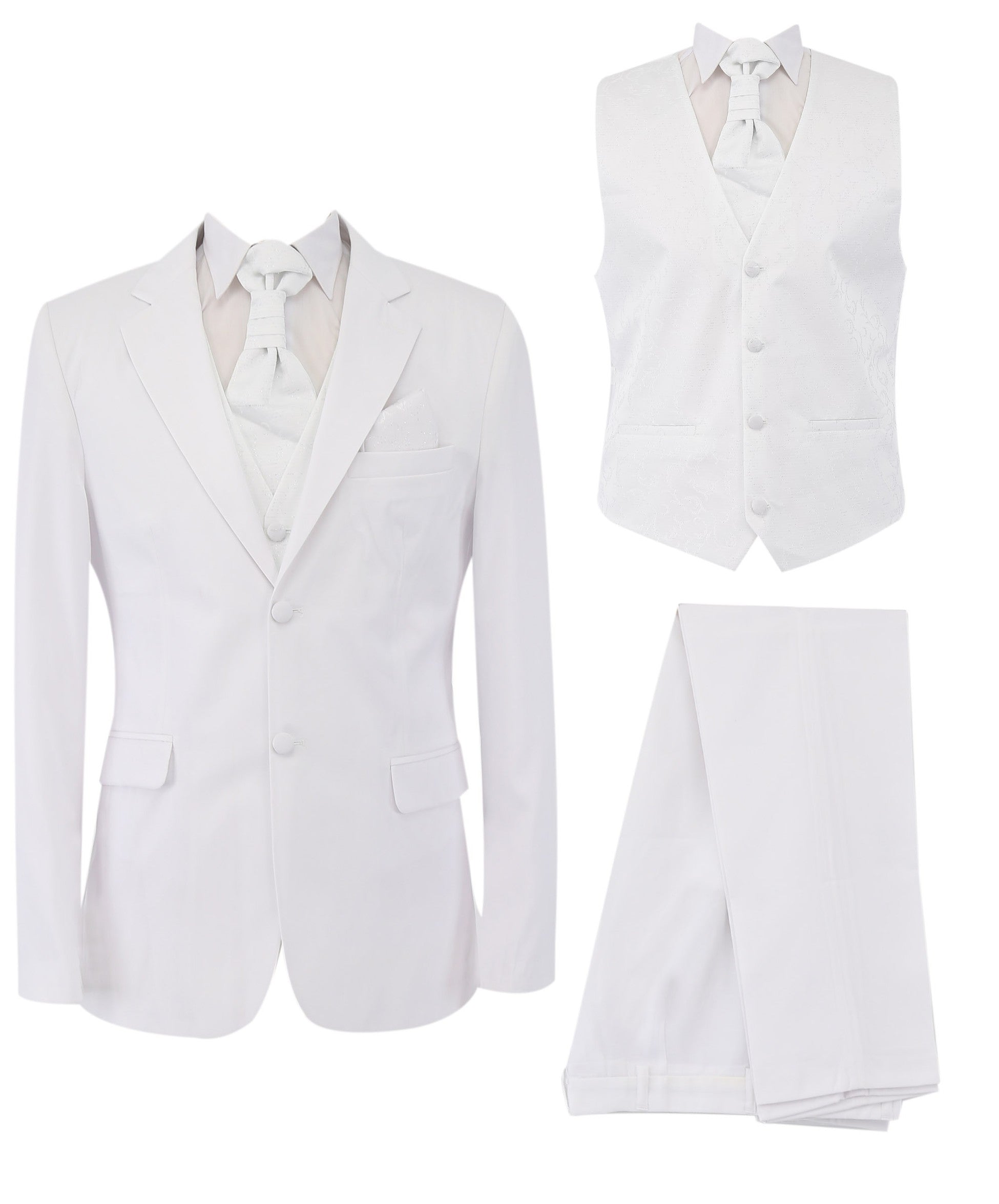 Ensemble Costume Formel Slim Fit pour Homme - Gorgeous - Blanc