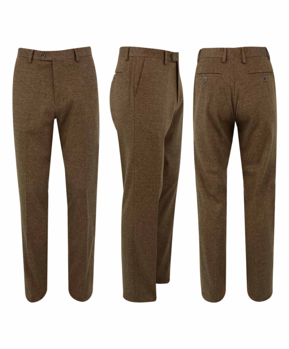 Abito da uomo stile Tweed - NATHAN Marrone - Marrone chiaro