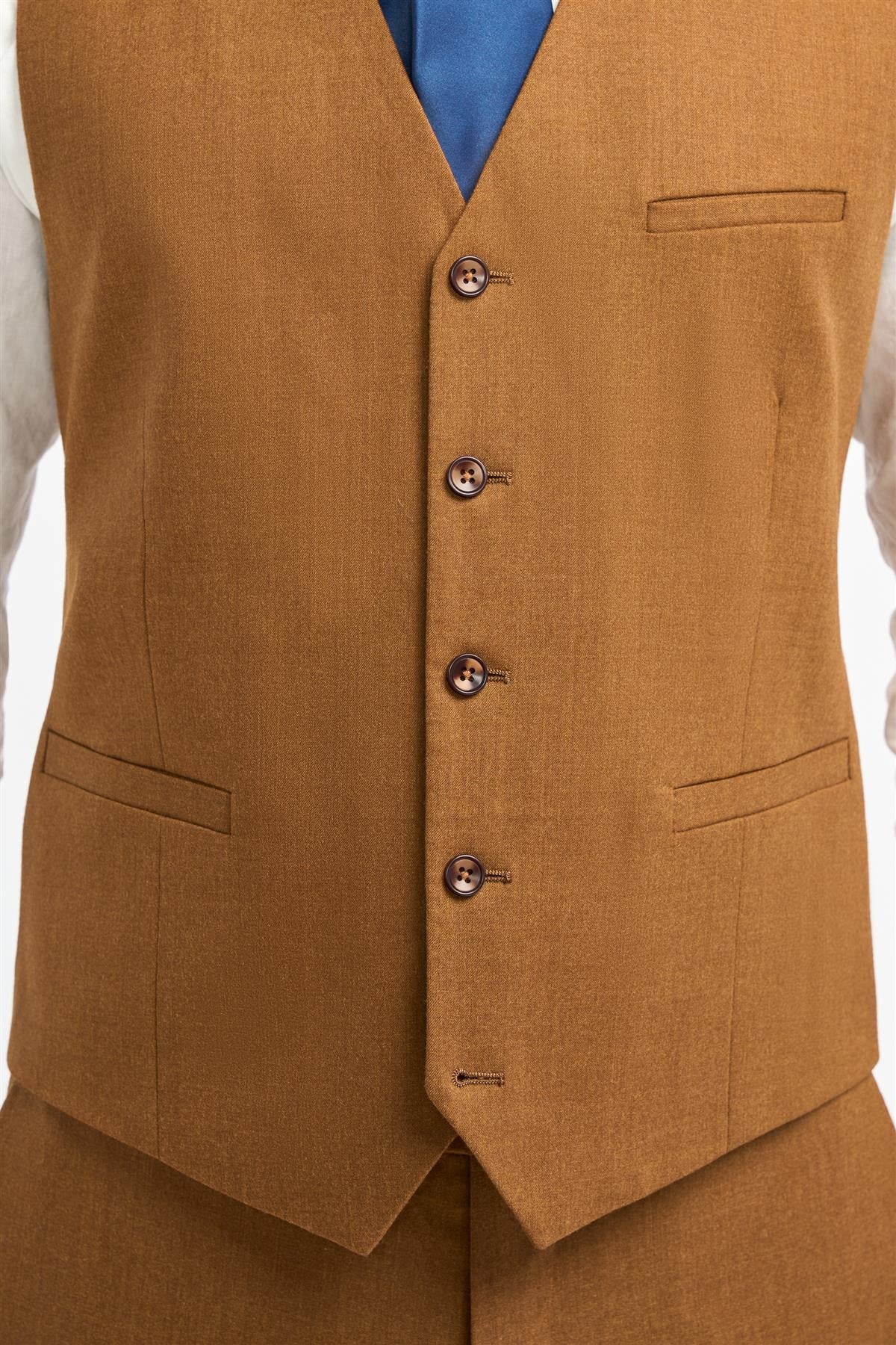 Herren Woll Slim Fit Formelle Weste - James - Sierra