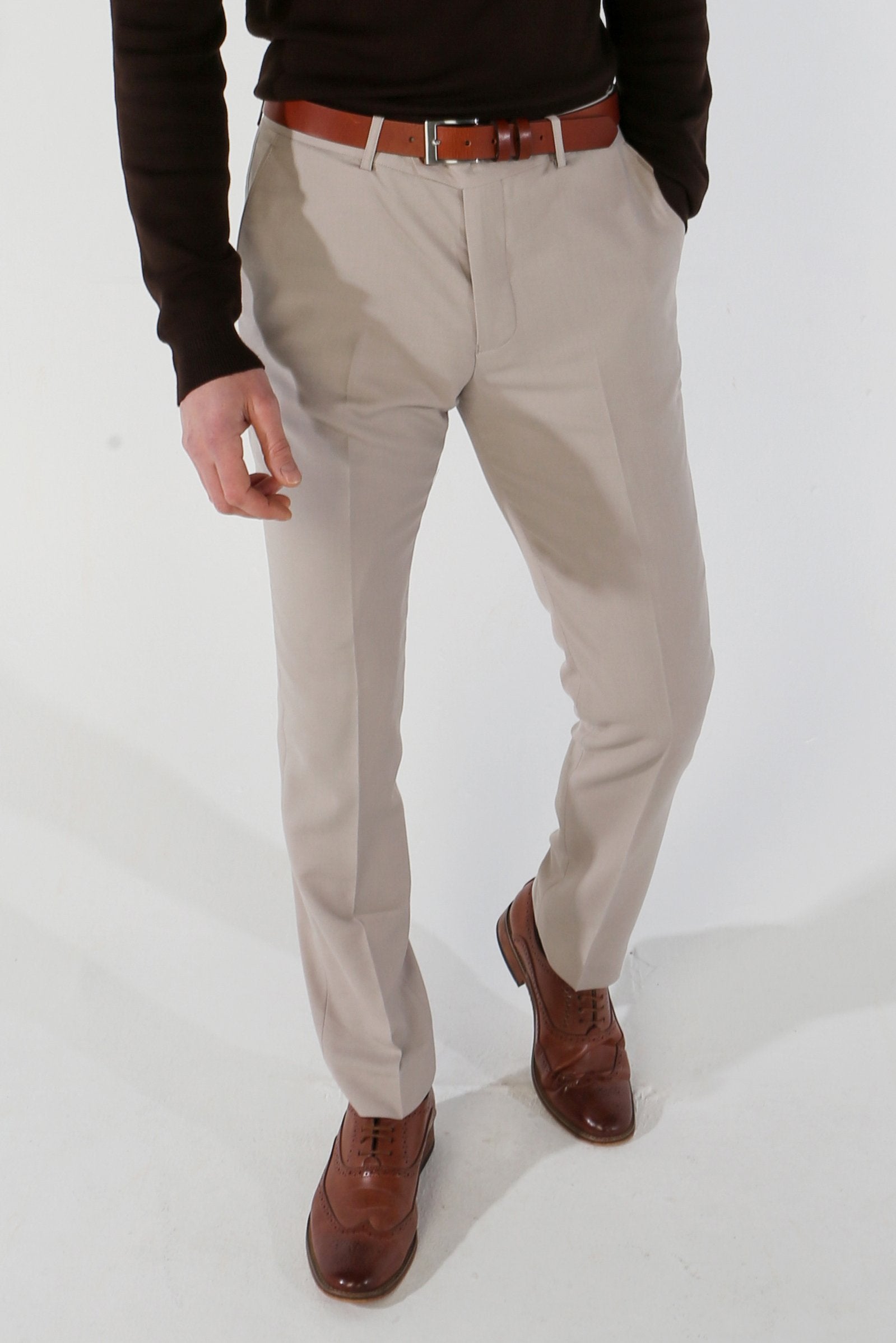 Herren Maßgeschneiderte Hose - MAYFAIR - Stein