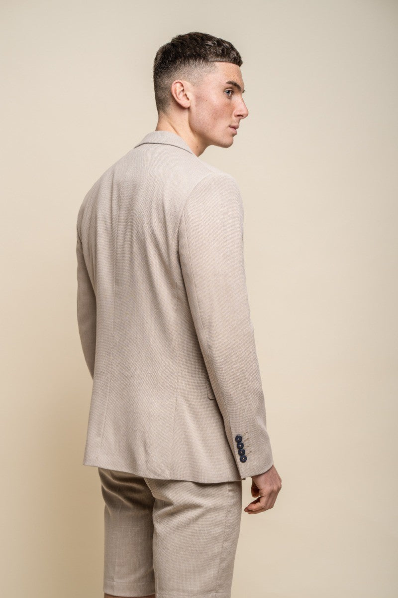 Shorts ajustés à taille mi-haute pour hommes - MIAMI - Beige