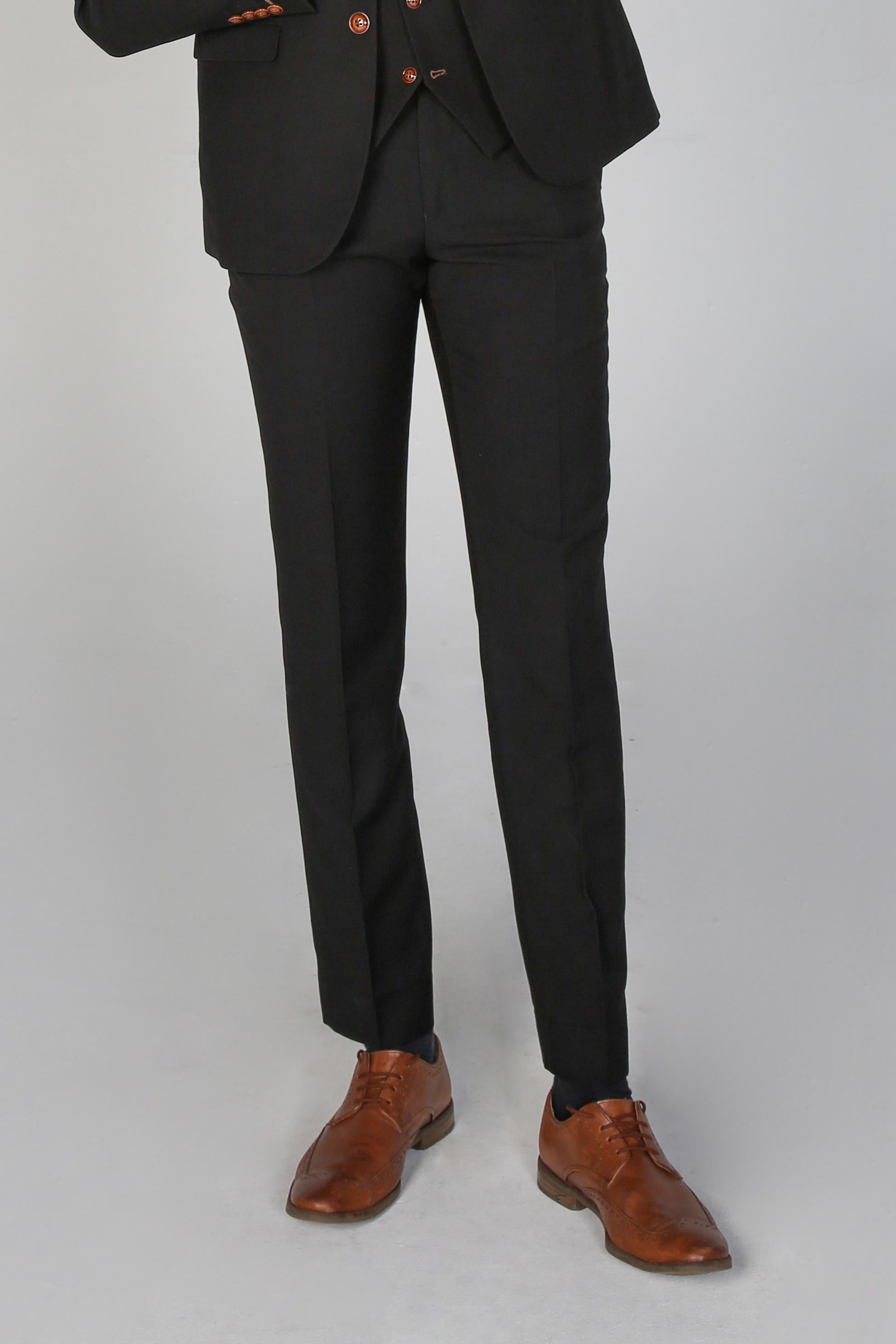Herren Maßgeschneiderte Hose - MAYFAIR - Schwarz