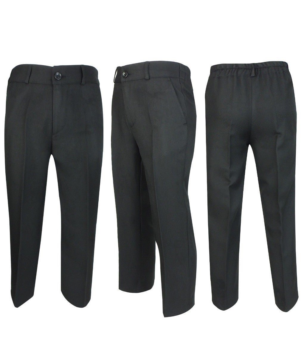 Ensemble Costume Noir Slim Fit Tout-en-Un pour Garçons - NERO - Noir