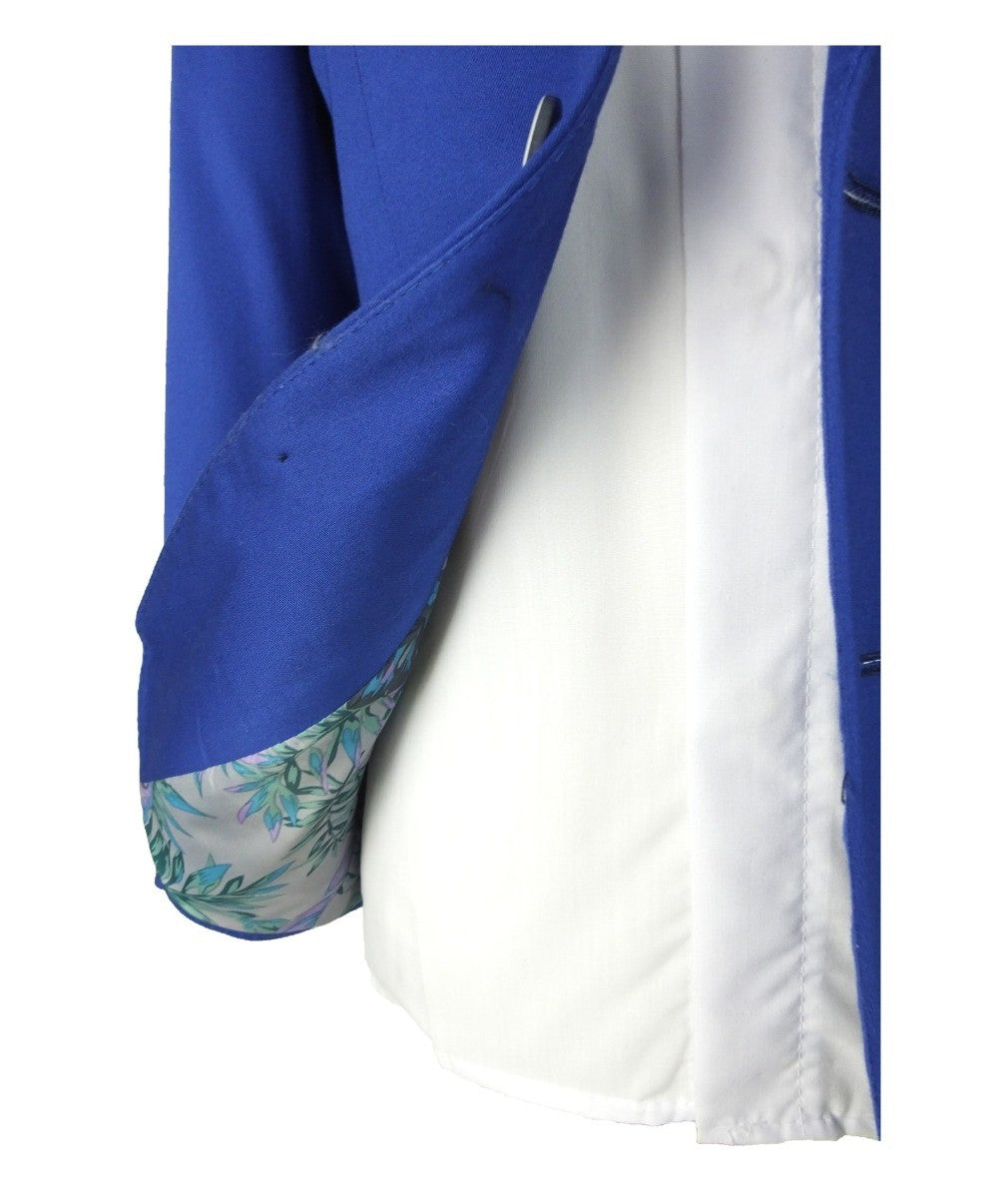 Blazer en Coton Slim Fit pour Garçons - Bleu Royal