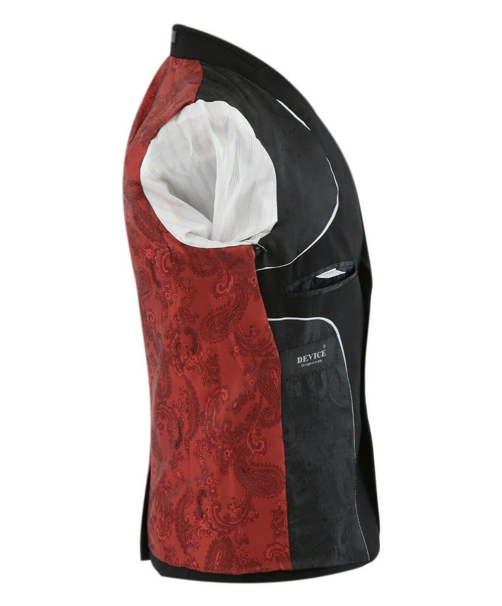Jungen Maßgeschneiderter Schwarzer Anzug - PARKER - Schwarz