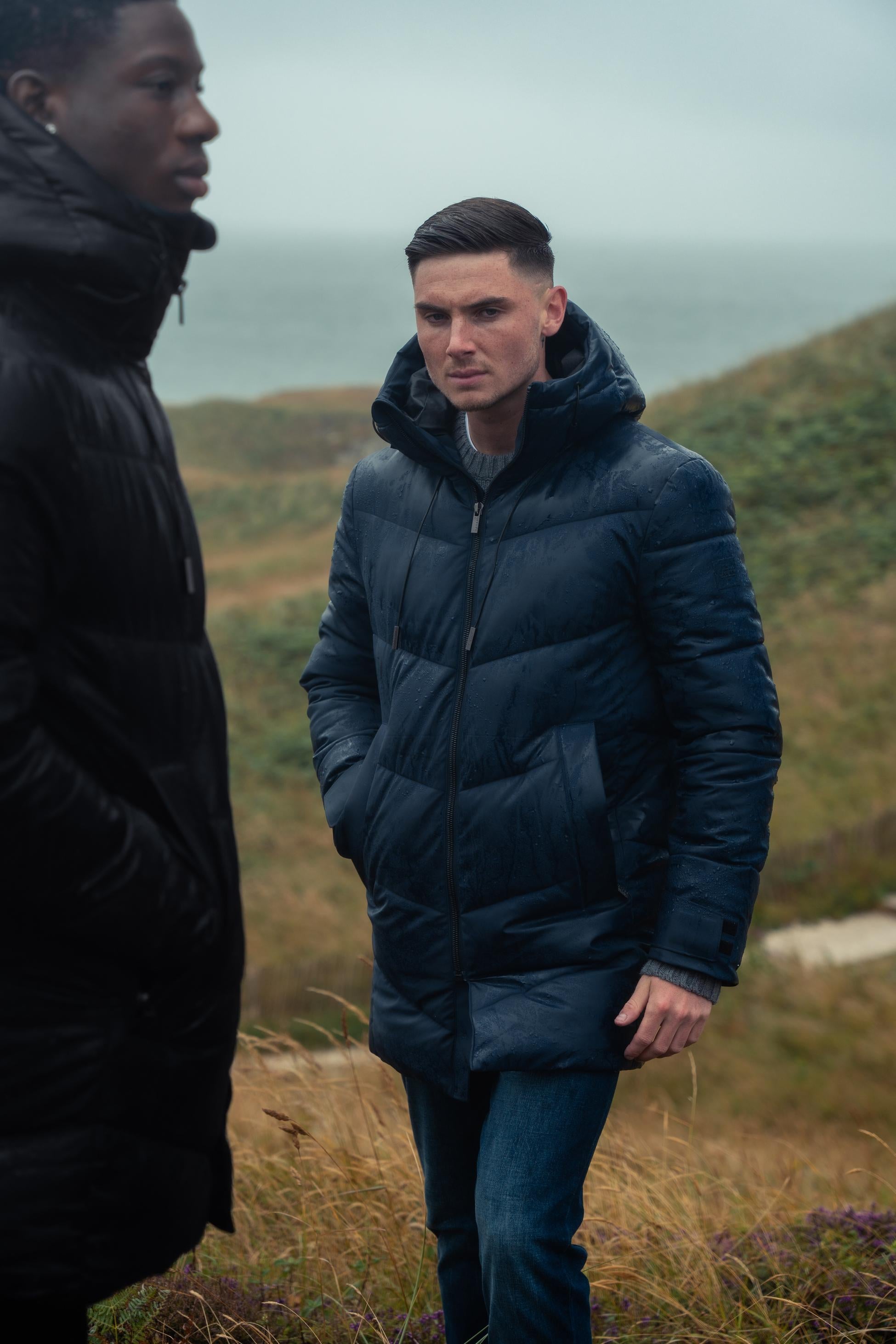 Doudoune matelassée pour hommes - FABINI - Bleu Marine