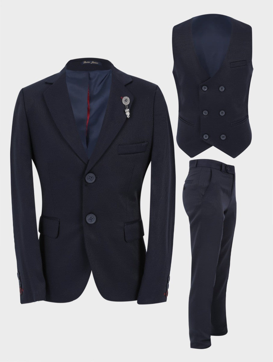 Costume Formel Slim Fit pour Garçons - Bleu Marine