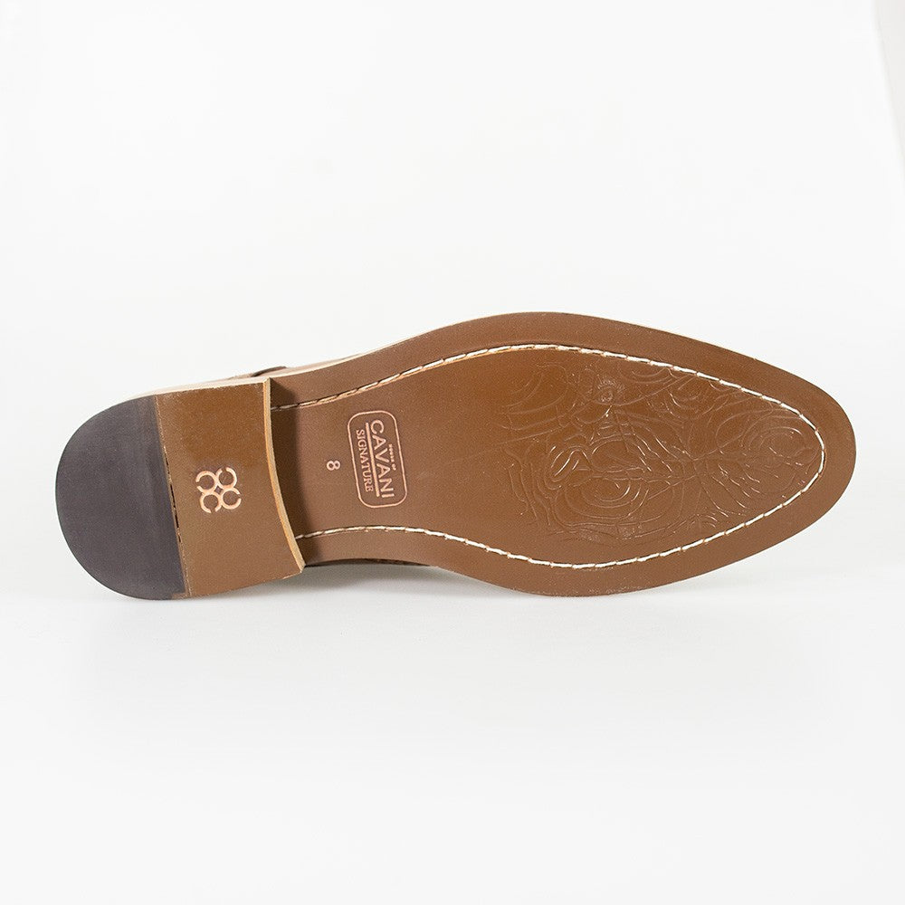 Bottes Brogue en Cuir à Lacets pour Homme - HOLMES - Brun Foncé