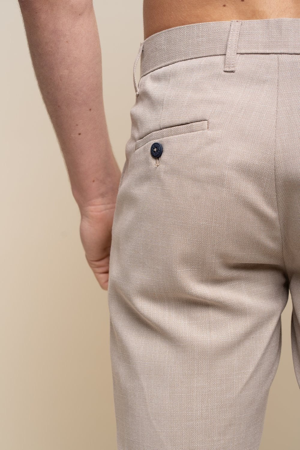 Shorts ajustés à taille mi-haute pour hommes - MIAMI - Beige