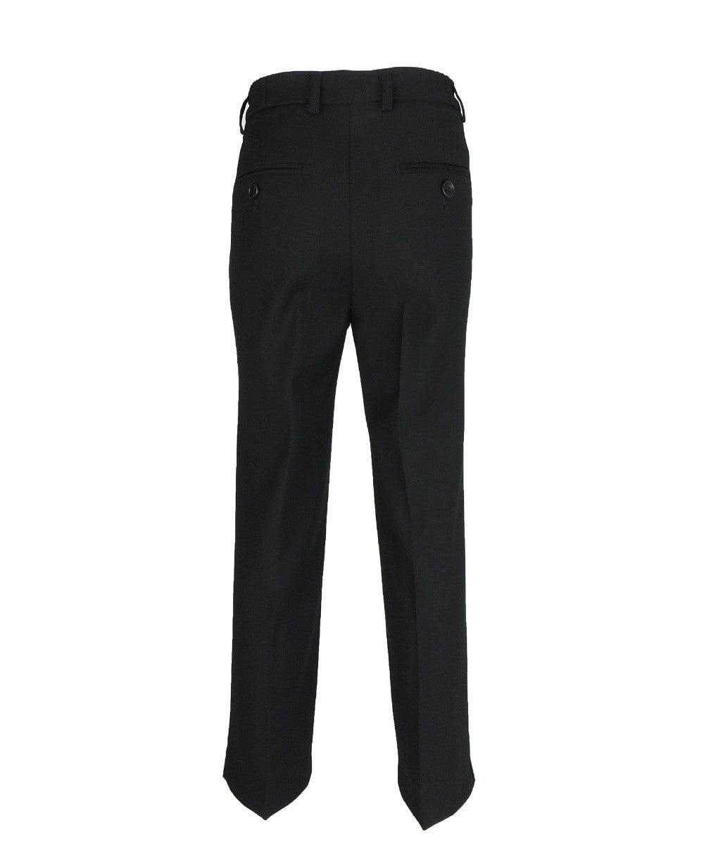 Completo smoking trapuntato nero a pois per ragazzi - Nero