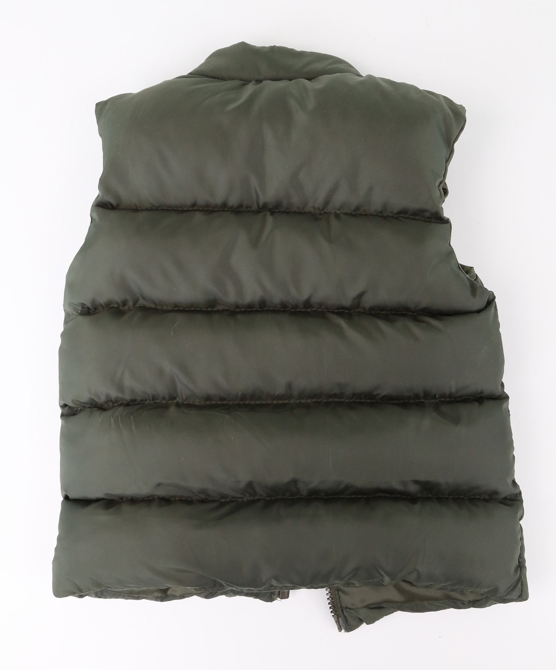 Jungen Pufferweste, Kinder gepolsterte ärmellose Winterbekleidung - Olivgrün