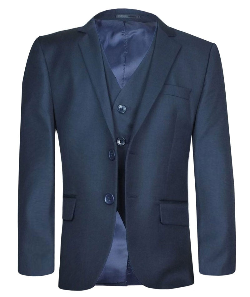 Ensemble Costume Formel 5 Pièces Bleu Marine pour Garçons - Bleu Marine