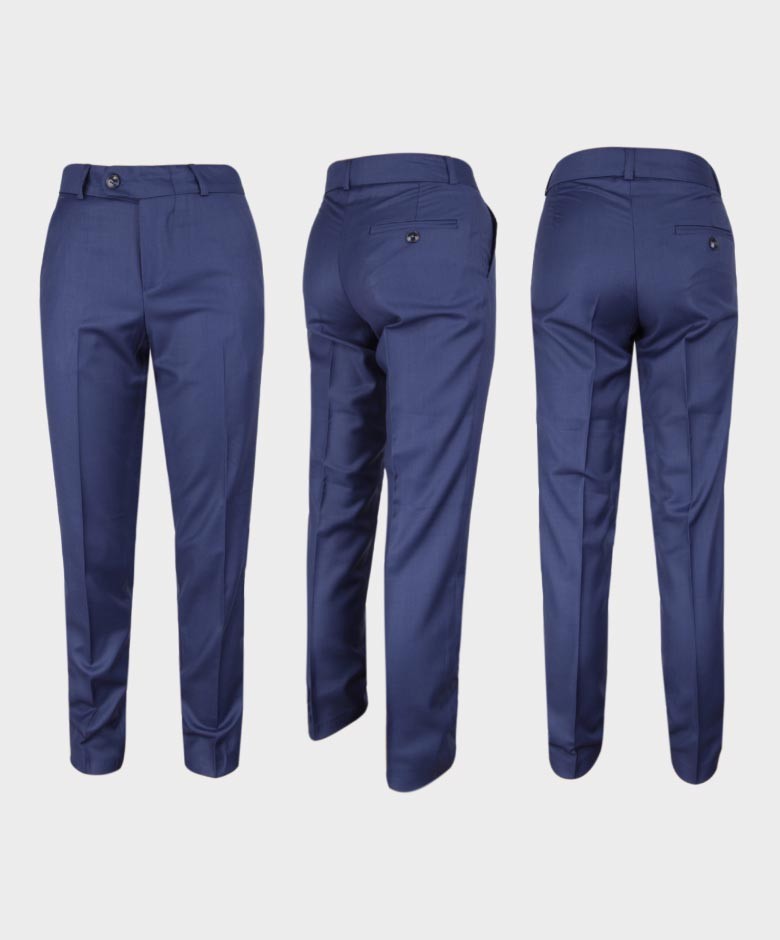 Costume de Smoking en Velours à Revers Brillant pour Garçons - Bleu Marine