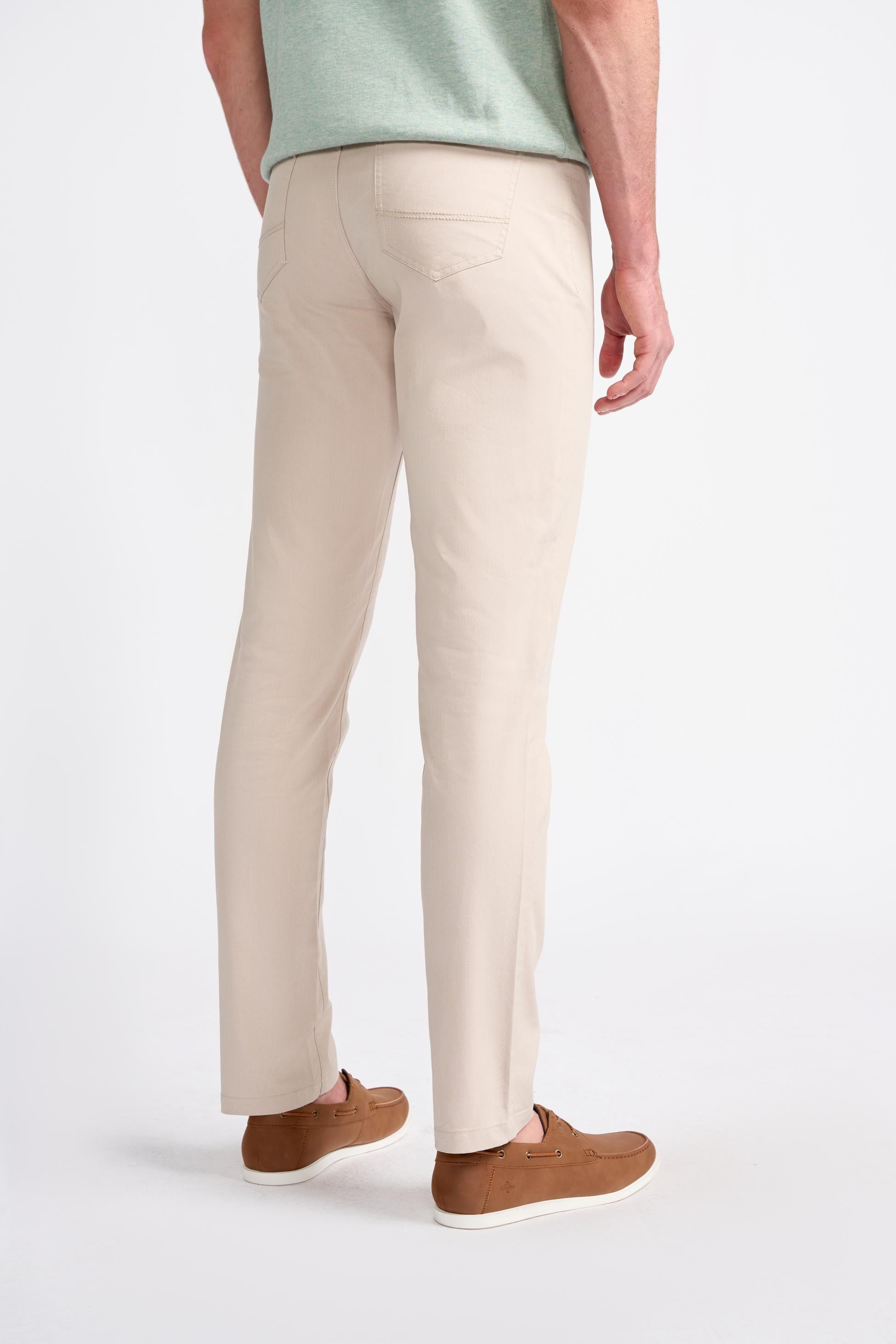 Pantalon Chino en Coton Coupe Jean pour Homme - DALTON - Beige Faon