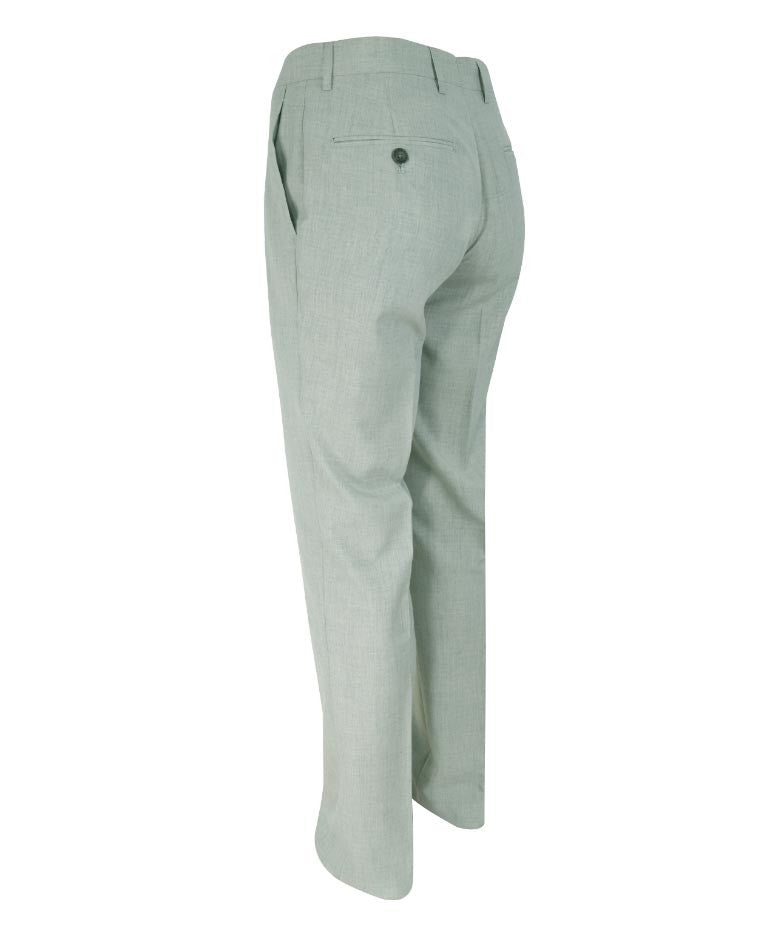 Herren Slim Fit Formelle Elfenbeinhose - VENETO - Hellgrau