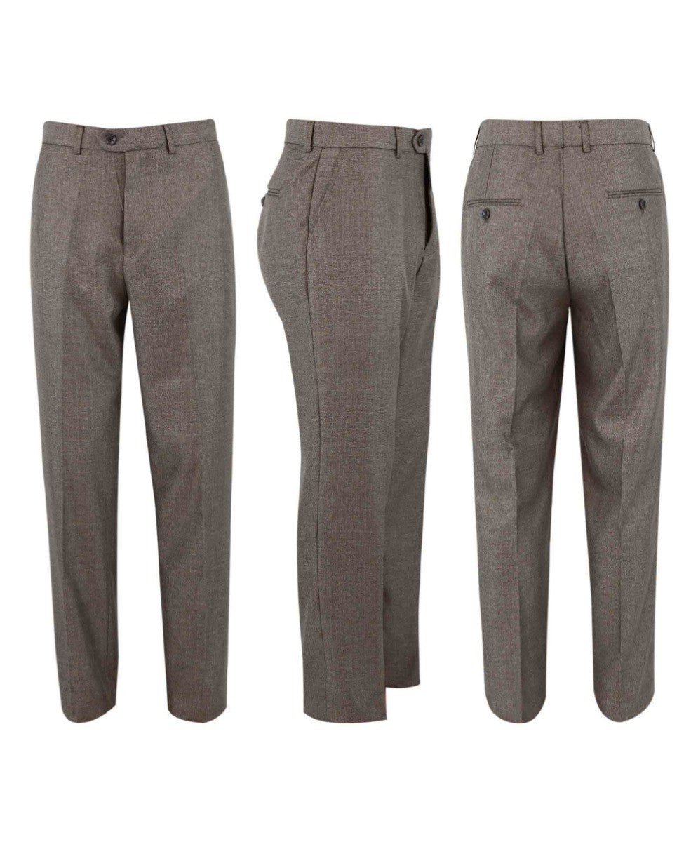 Costume Texturé Tailored Fit pour Garçons - Beige Foncé