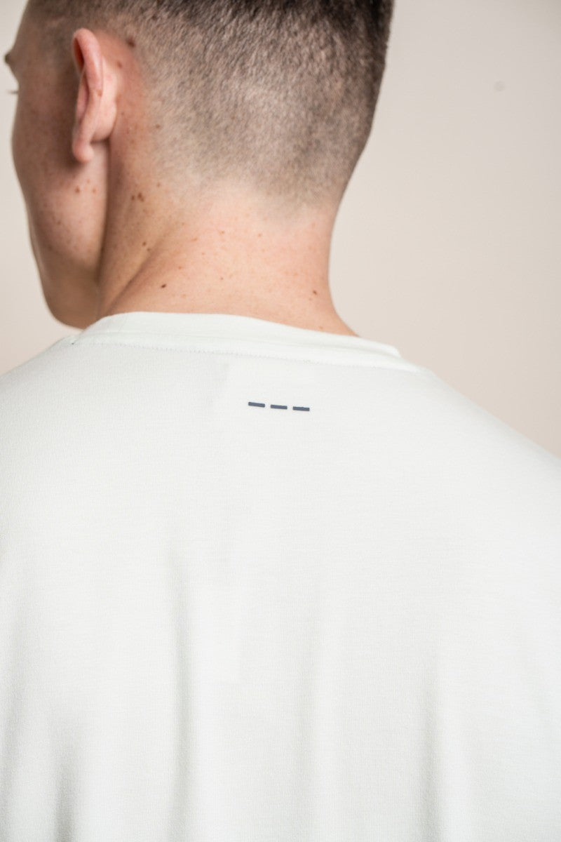 T-shirt en coton à col rond pour hommes - BOGART - Menthe