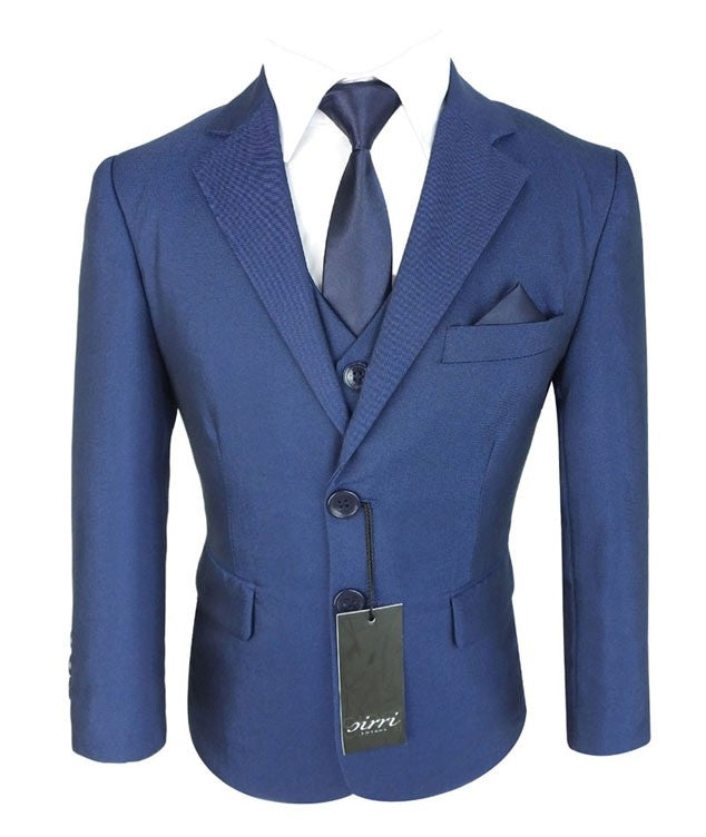 Jungen All-in-One Formeller Blauer Anzug - Dunkelblau