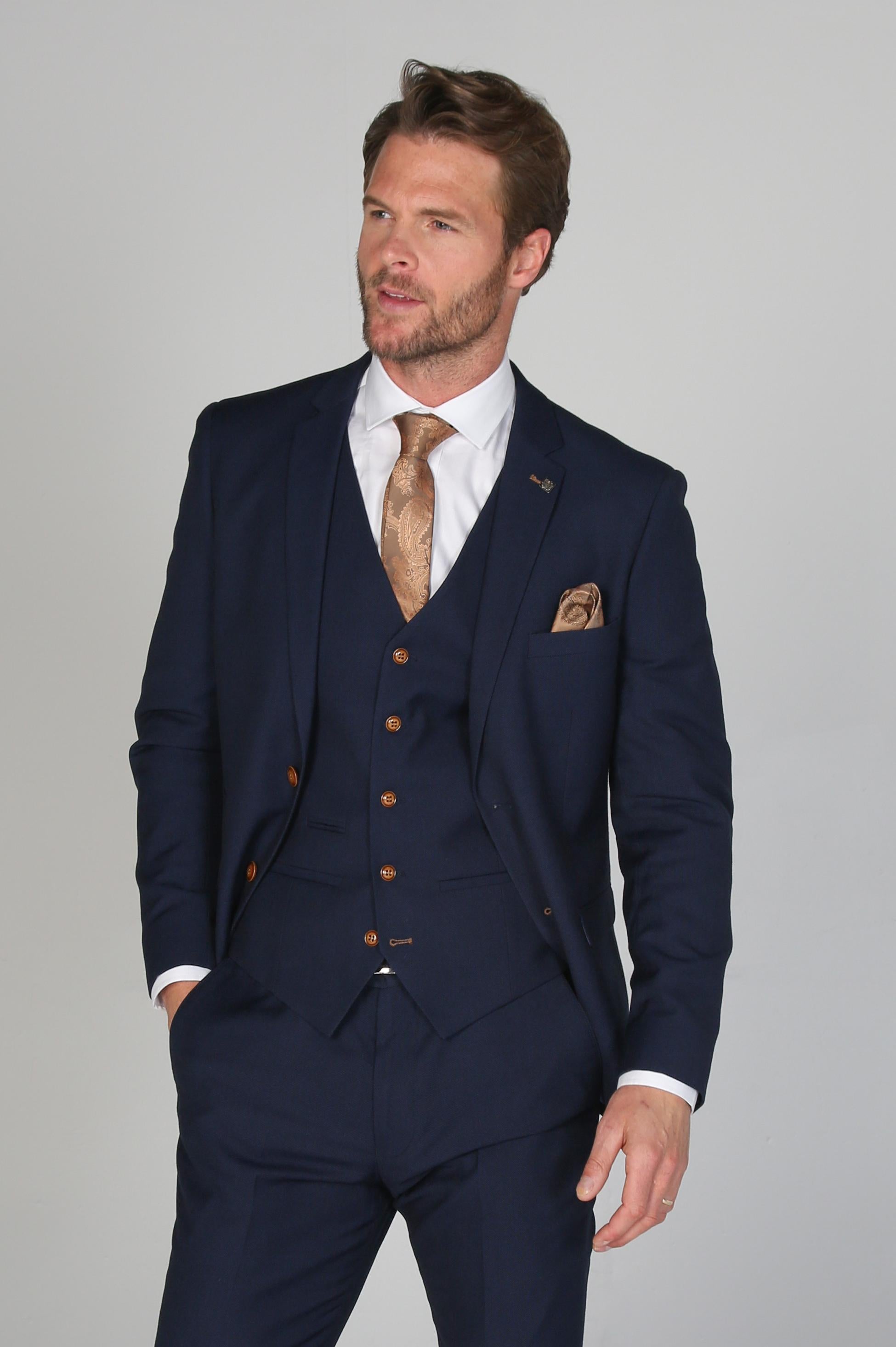 Herren Maßgeschneiderte Anzugjacke - MAYFAIR - Marineblau