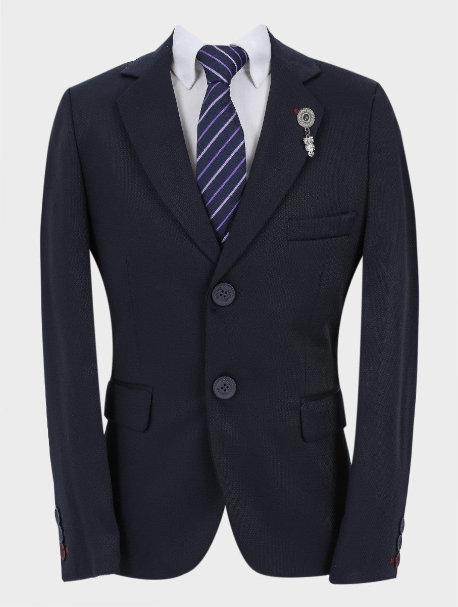 Costume Formel Slim Fit pour Garçons - Bleu Marine