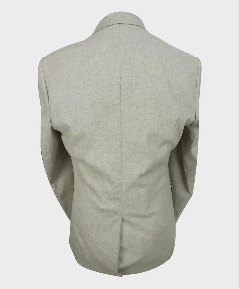 Herren Slim Fit Leinenblazer - ETHAN - Khakibeige