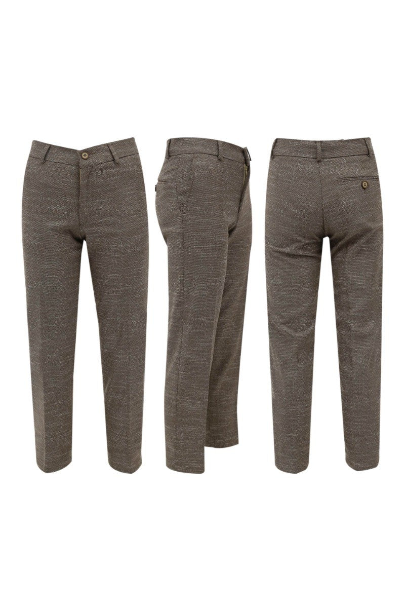 Jungen 7-teiliges Karo Anzug-Set - Beige