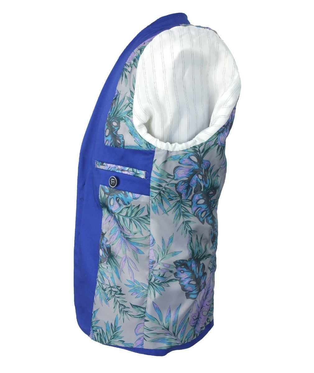 Blazer en Coton Slim Fit pour Garçons - Bleu Royal