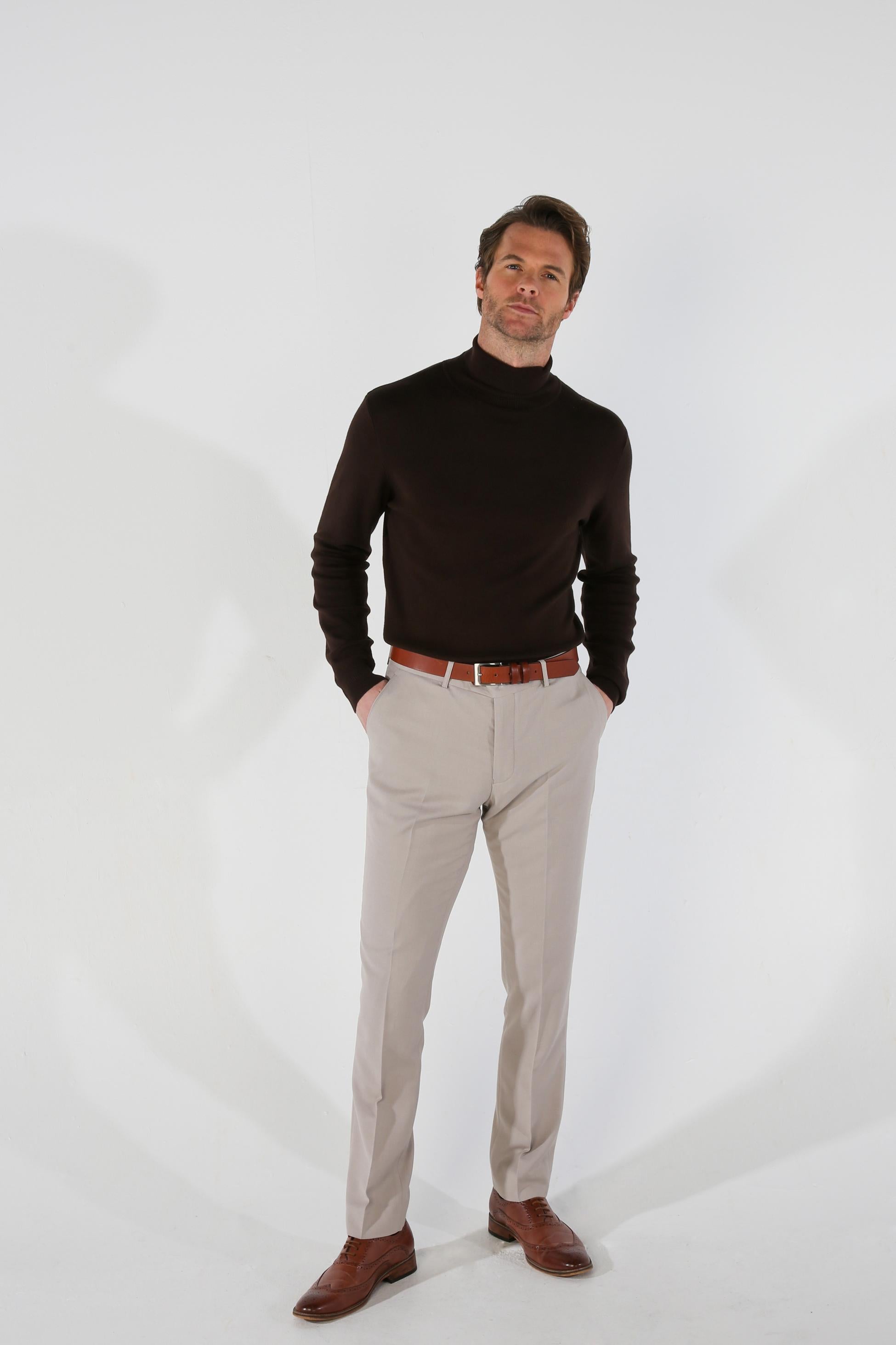 Herren Maßgeschneiderte Hose - MAYFAIR - Stein