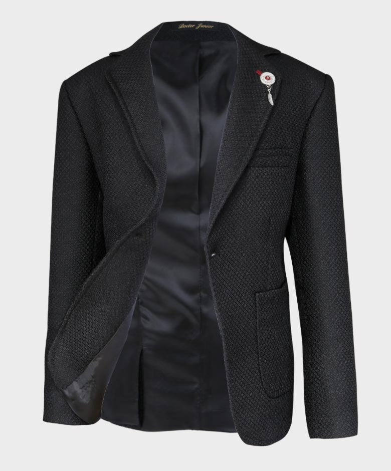 Ensemble Costume Combiné Slim Fit pour Garçons - Noir