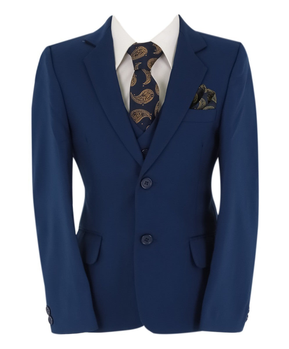 Jungen 6-teiliges All-in-One Formelles Anzug-Set - RUN - Royalblau