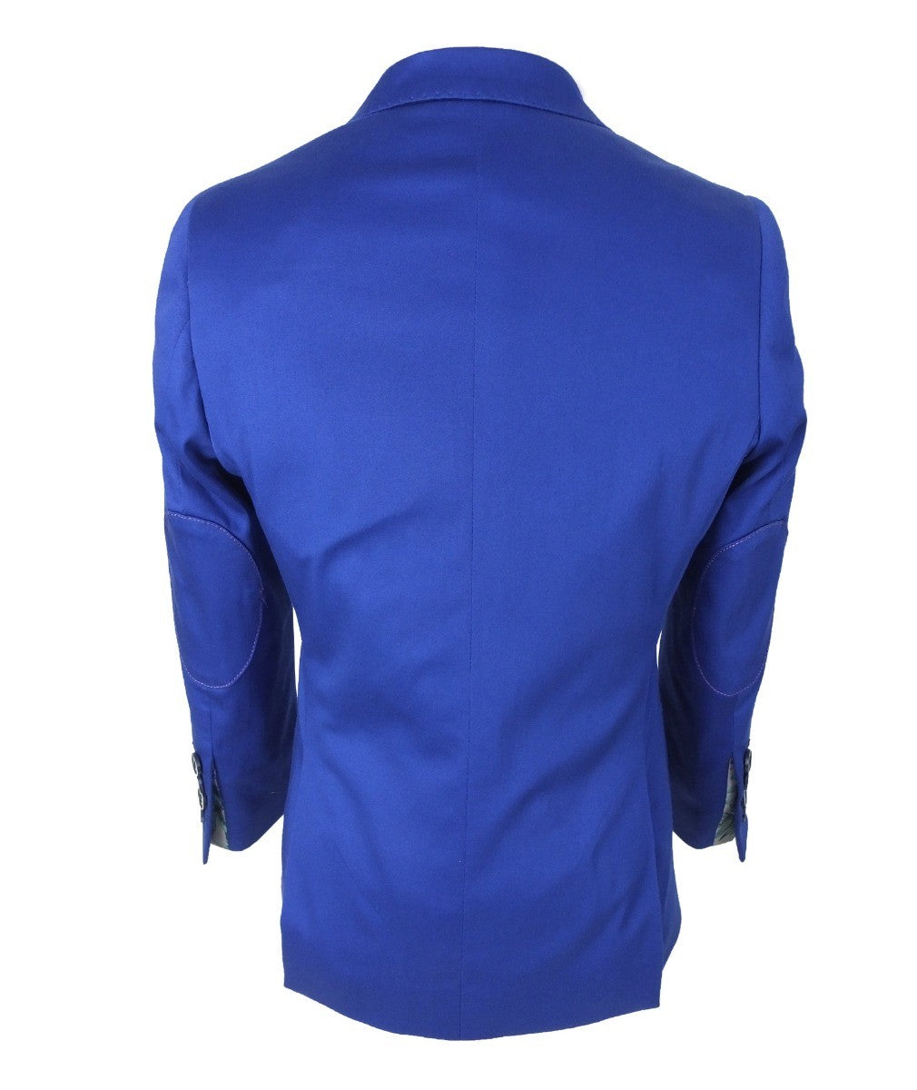 Blazer en Coton Slim Fit pour Garçons - Bleu Royal