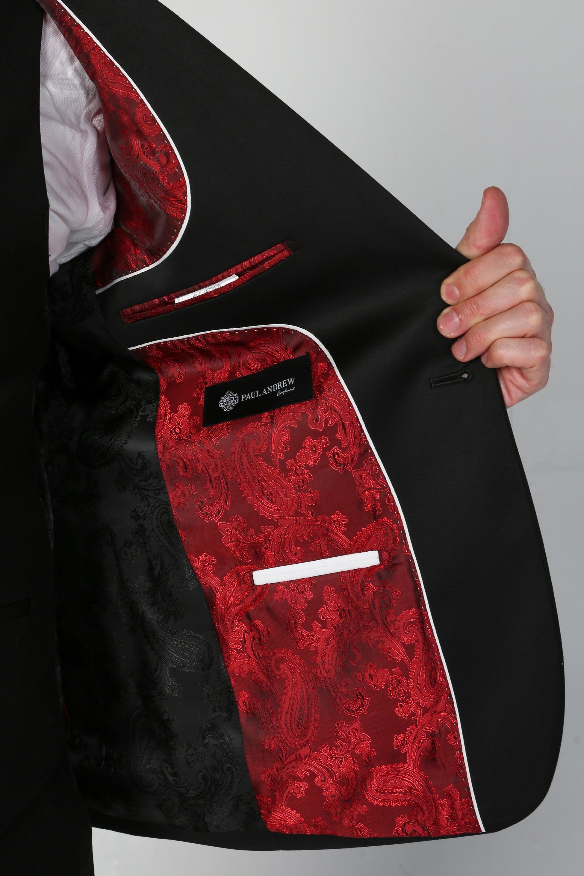 Schwarzes Smoking-Sakko für Herren im Tailored Fit - FORD