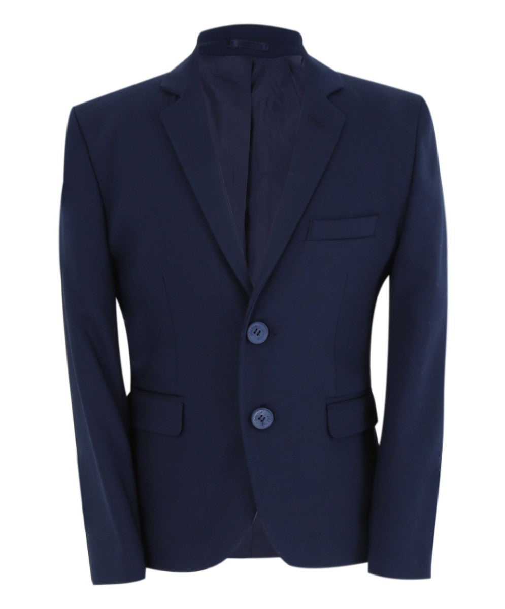 Boys Slim Fit Formal Blazer - KANE - Navy Blue