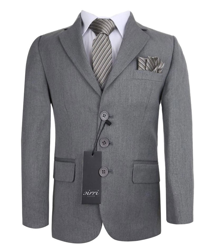 Costume Formel Slim Fit pour Garçons - Sebastian Le Blanc - Gris