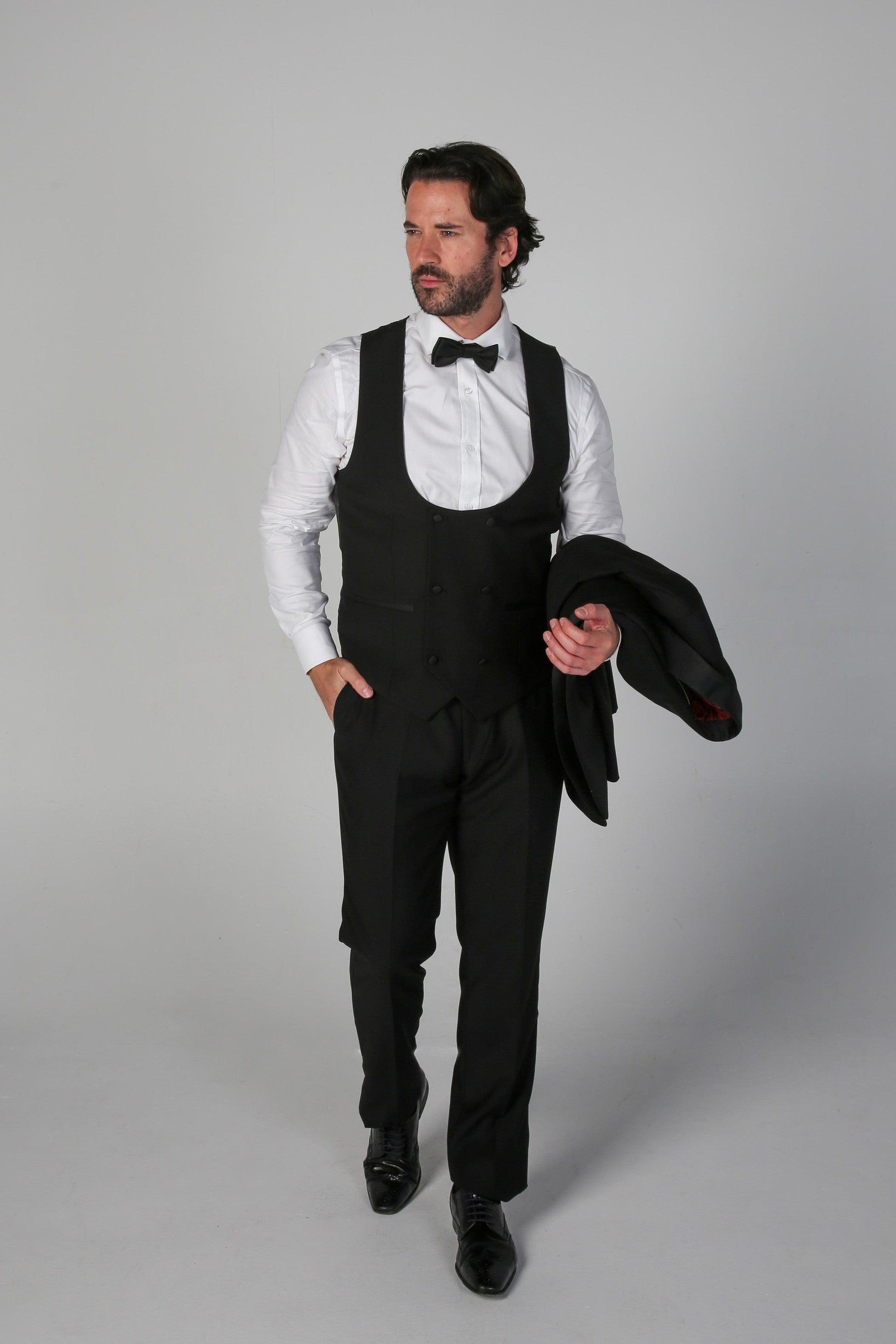 Gilet de Smoking Double Boutonnage Noir pour Homme - FORD - Noir