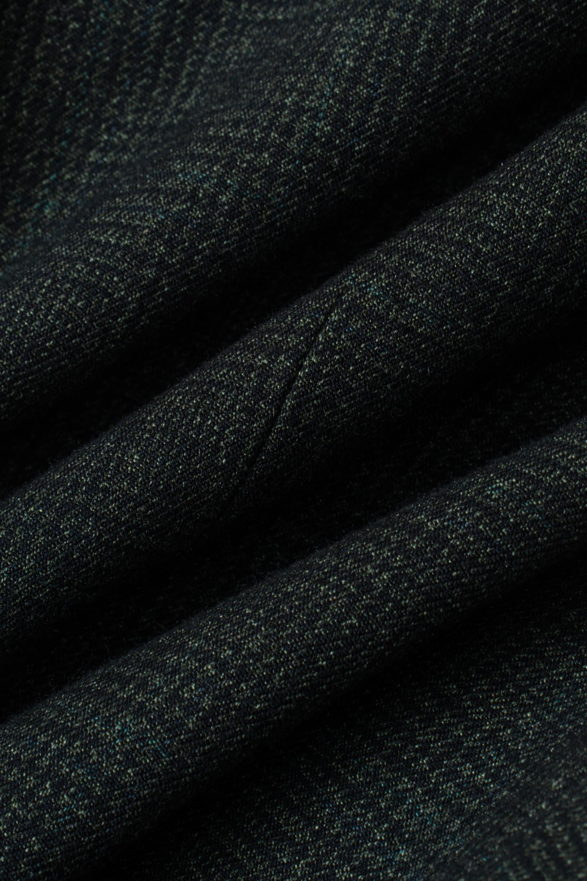 Pantalon en Tweed à Motif Pied-de-Poule Slim Fit pour Homme - CARIDI - Vert Olive