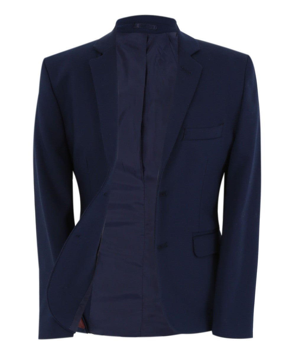 Boys Slim Fit Formal Blazer - KANE - Navy Blue