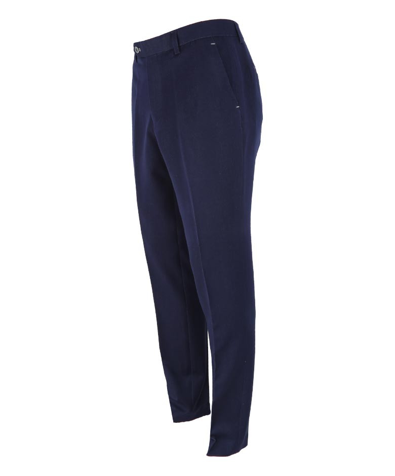 Herren Denim-Look Stretch Slim Fit Hose - FABIAN - Marineblau