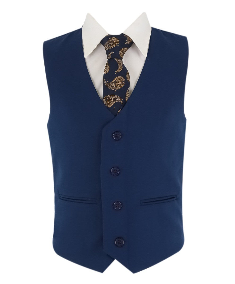 Jungen 6-teiliges All-in-One Formelles Anzug-Set - RUN - Royalblau