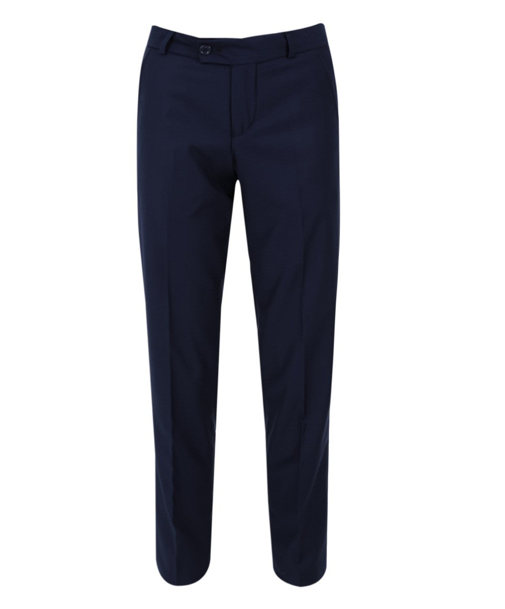 Pantalon Formel Bleu Marine Slim Fit pour Garçons - Bleu Marine