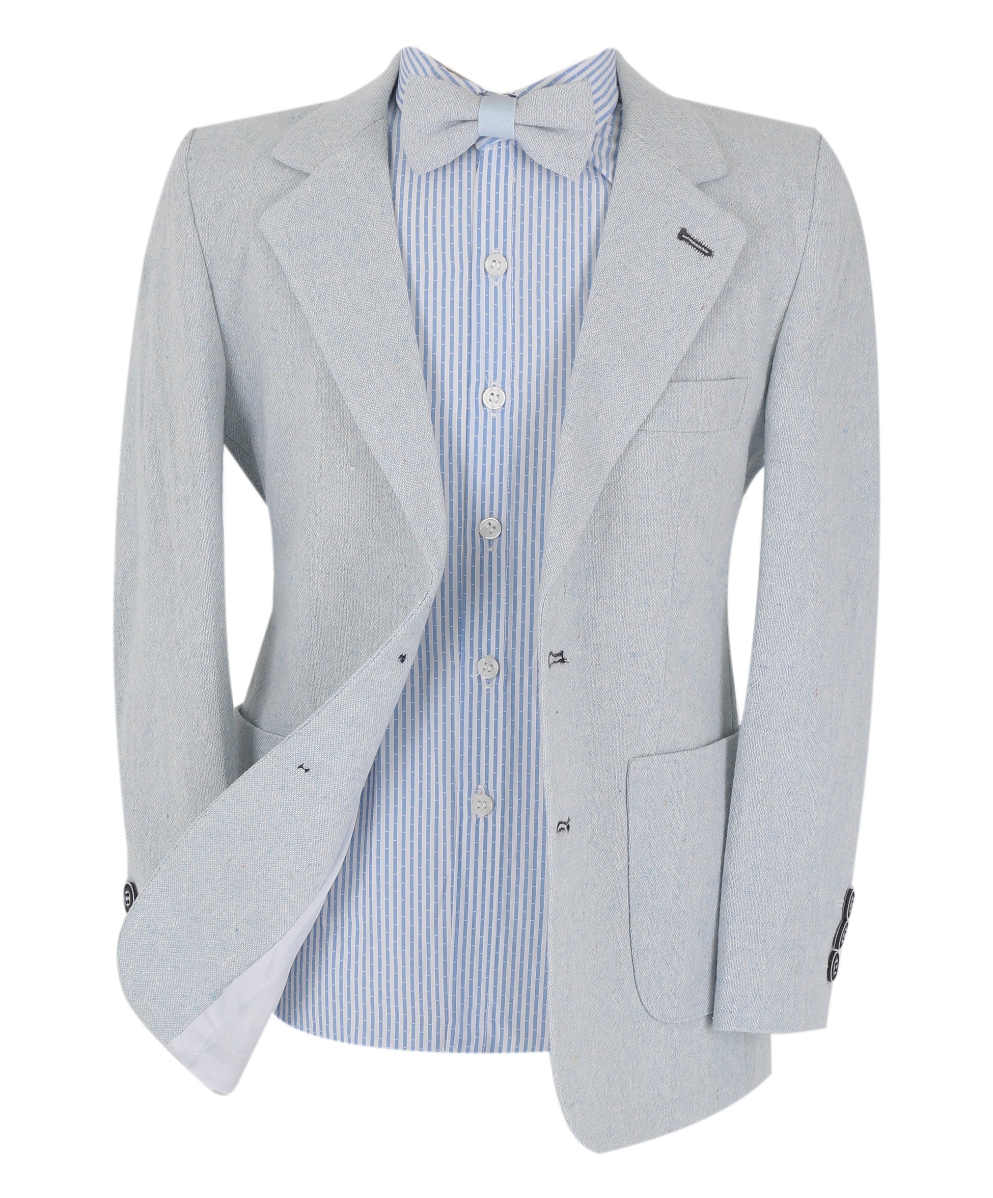 Boys Cotton Blend Classic Combined Suit Set - Blue Navy