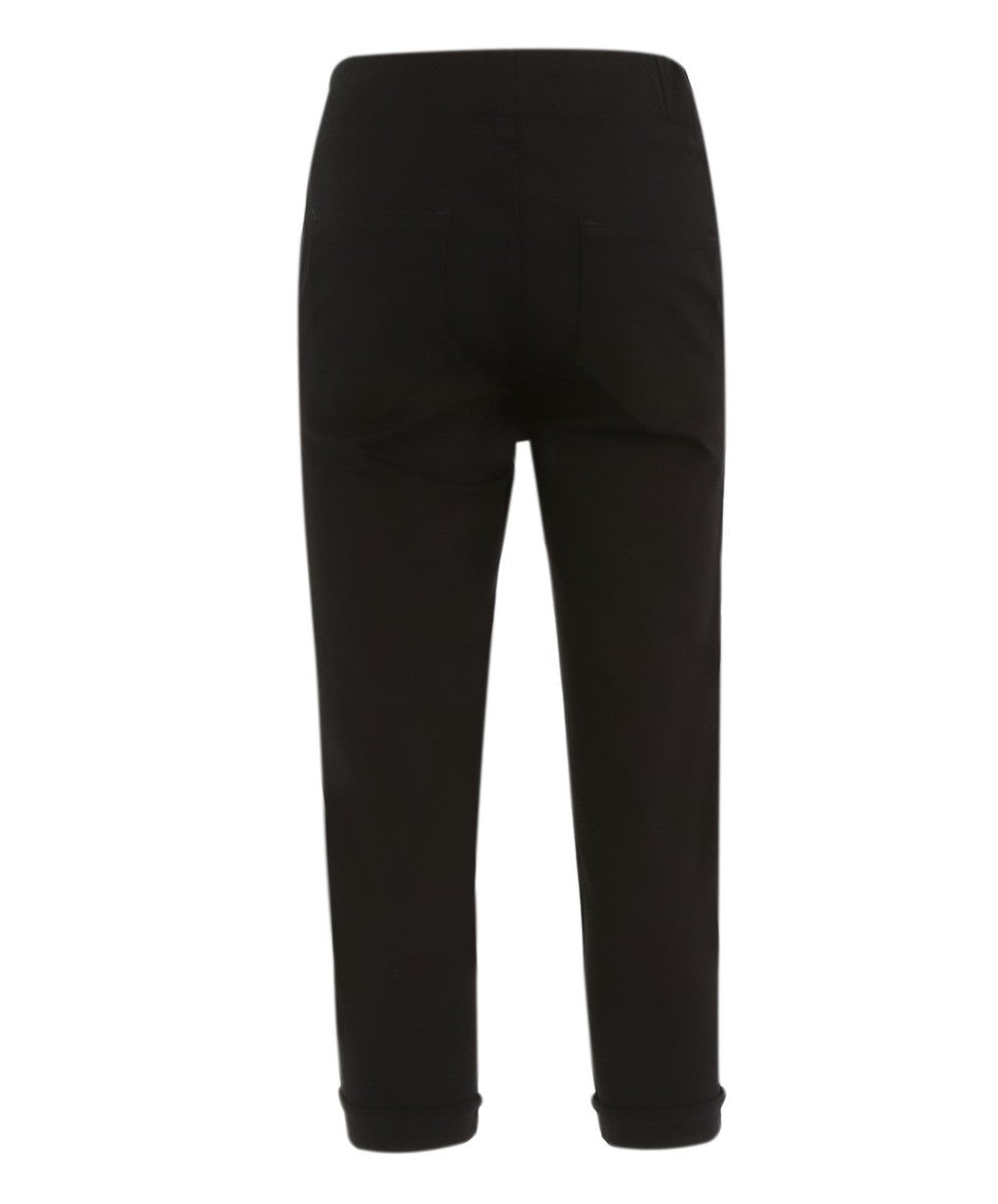 Baby Jungen Baumwoll-Stretch Chino-Hose - ENZO - Schwarz