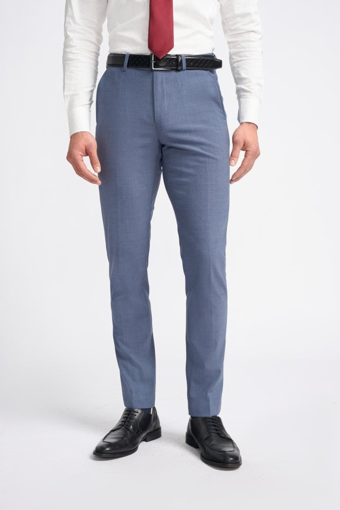 Men’s Wool Mix Double Breasted Slim Fit Suit – VICTORIOUS - Dove