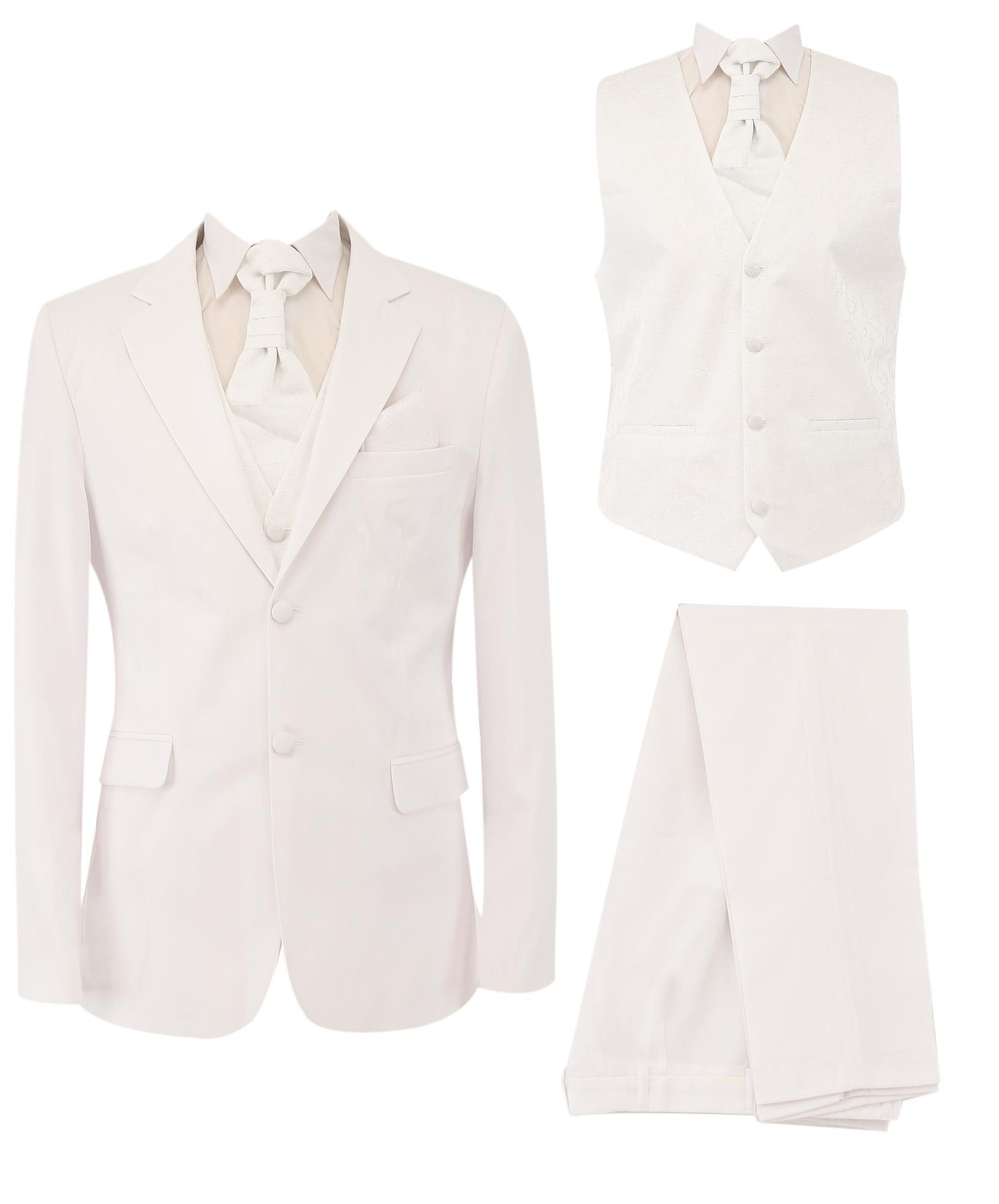 Ensemble Costume Formel Slim Fit pour Homme - Gorgeous - Crème