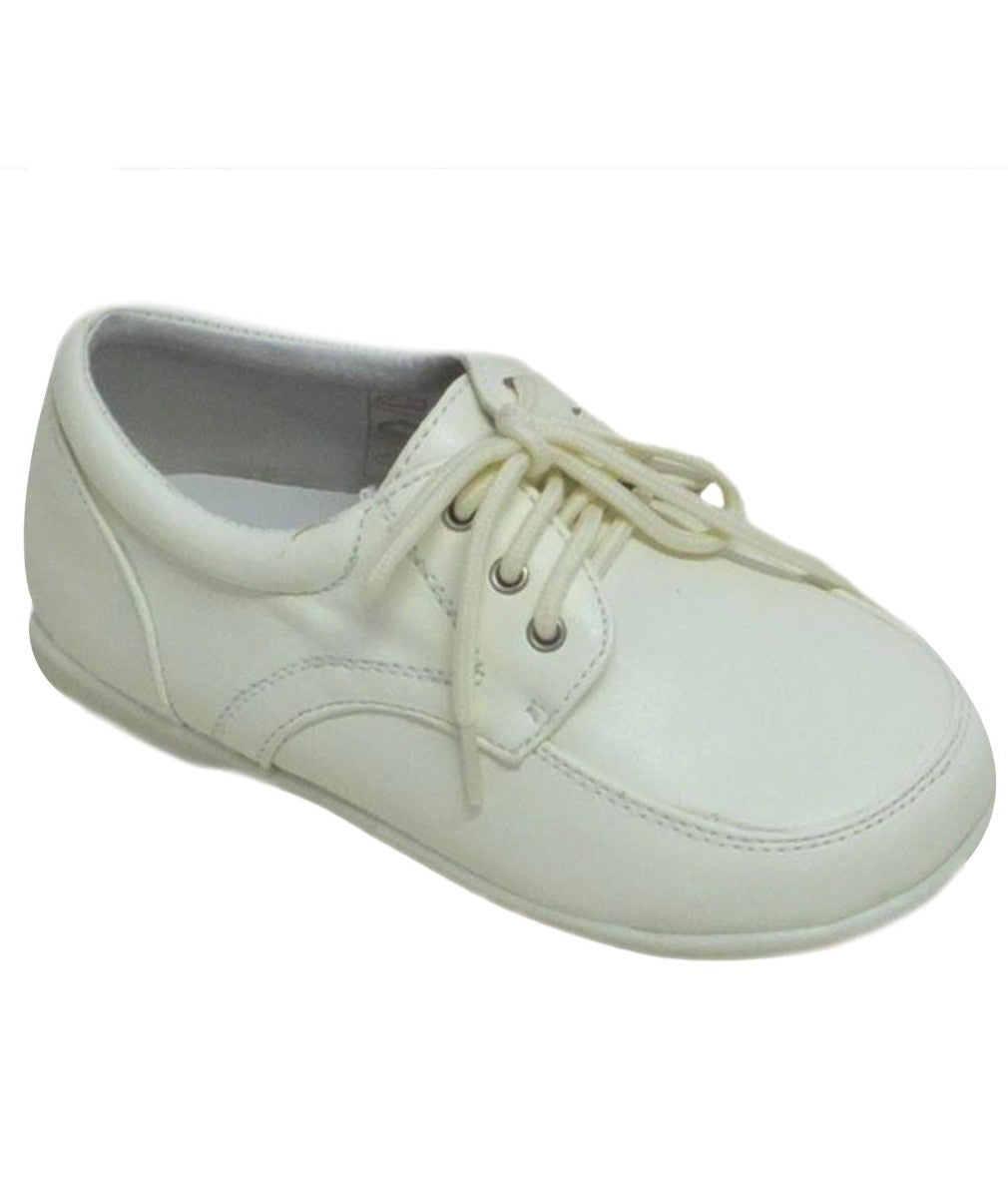 Baby Jungen Schnür-Taufschuhe - Elfenbein