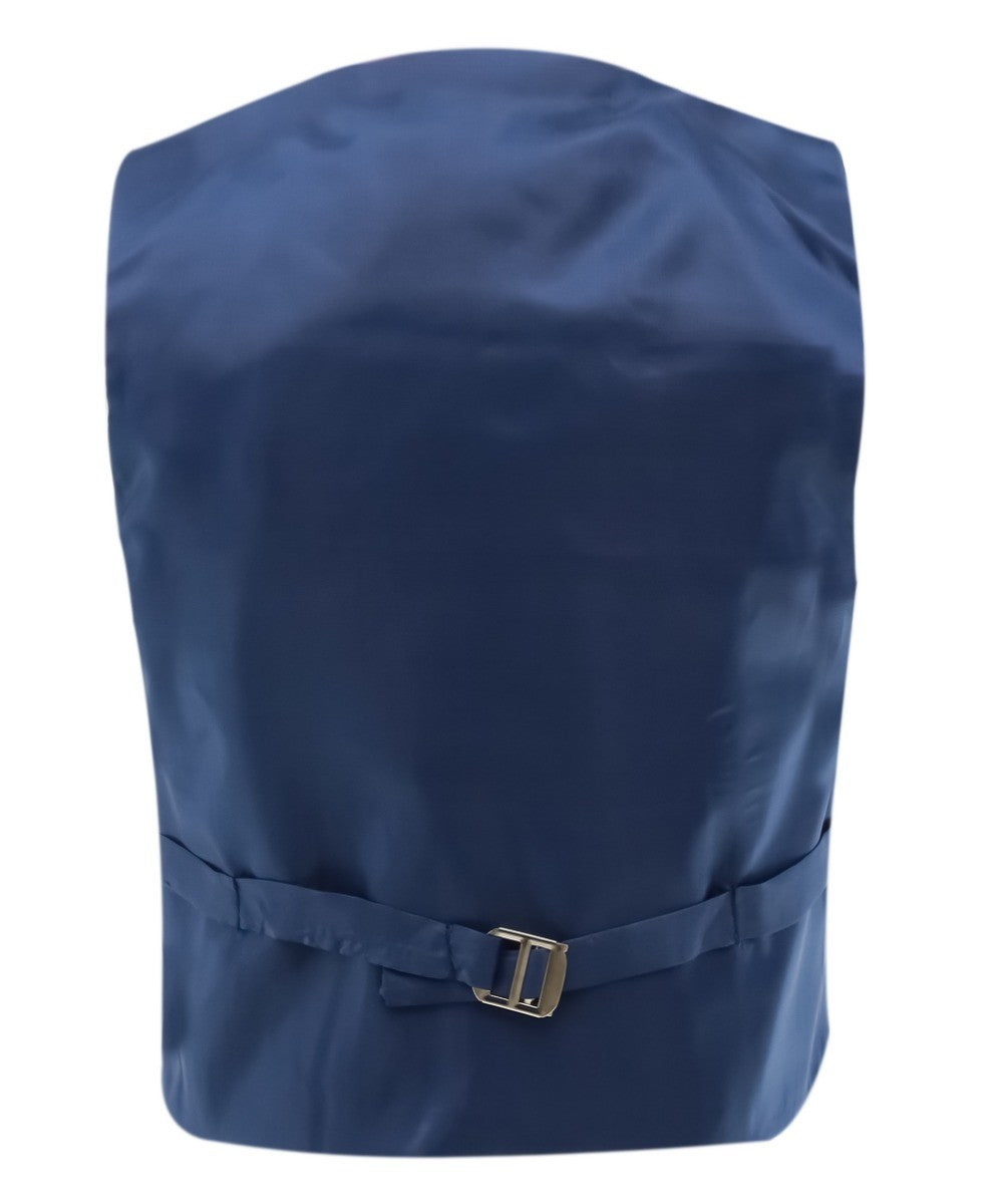 Costume à Carreaux Tailored Fit Bleu pour Garçons - LIONEL - Bleu Moyen