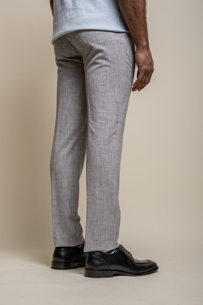 Herren Slim Fit Formelle Hose - TOKYO - Taubengrau